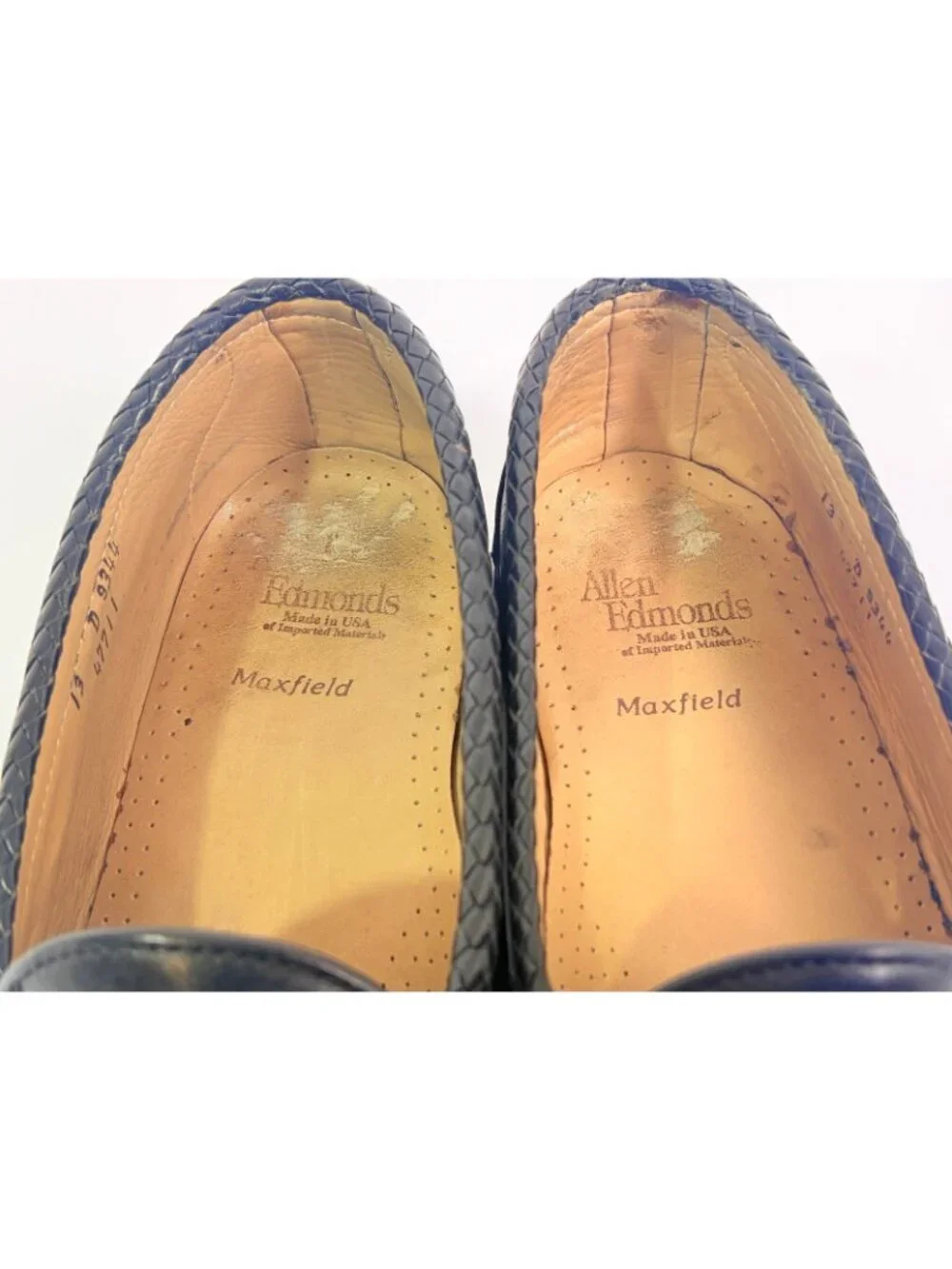Allen Edmonds Maxfield Loafers Dress Shoes Mens Size 13 Black Leather 47711 USA